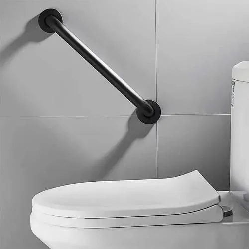 Thanh tay vịn phòng tắm màu đen Miken MK-G9022B 