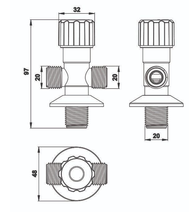 Van chia nước nhựa Hùng Anh DV02