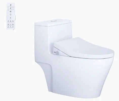 Bồn cầu 1 khối nắp điện tử Caesar C1356F+TAF512H