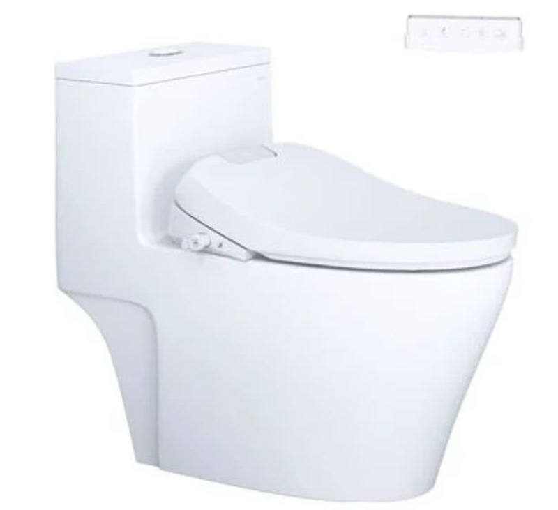 Bồn cầu 1 khối nắp điện tử Caesar C1356F+TAF610H 