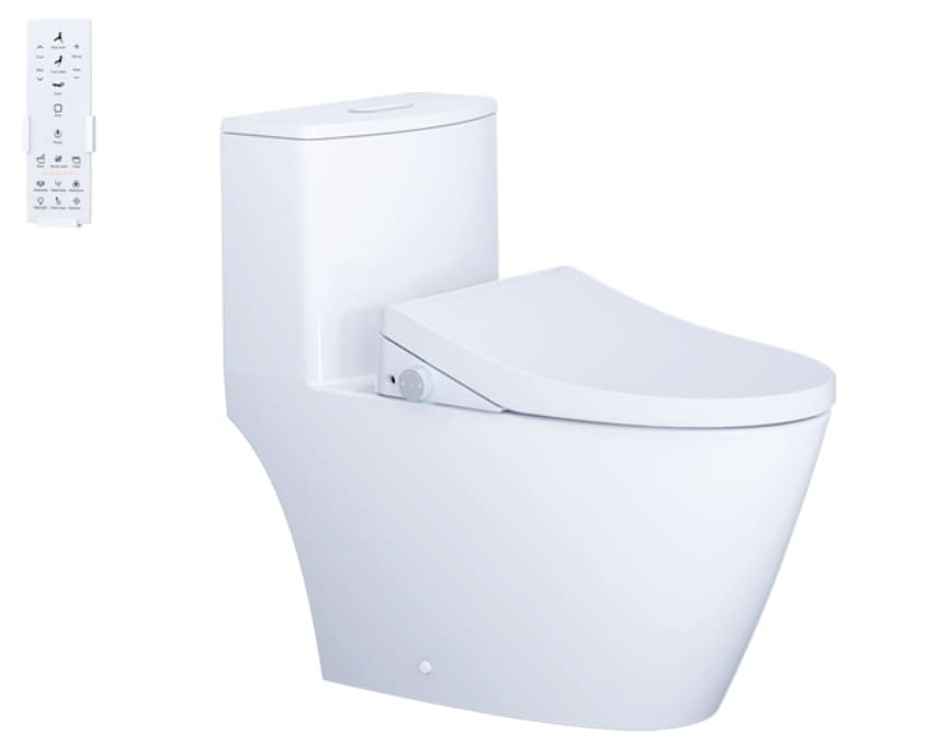 Bồn cầu 1 khối nắp điện tử Caesar C1363F+TAF512H 