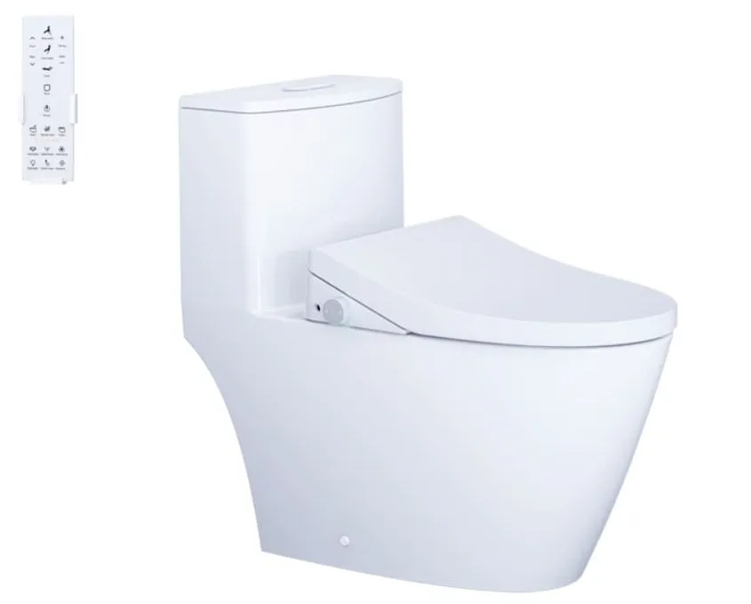 Bồn cầu 1 khối nắp điện tử Caesar C1363F+TAF512H