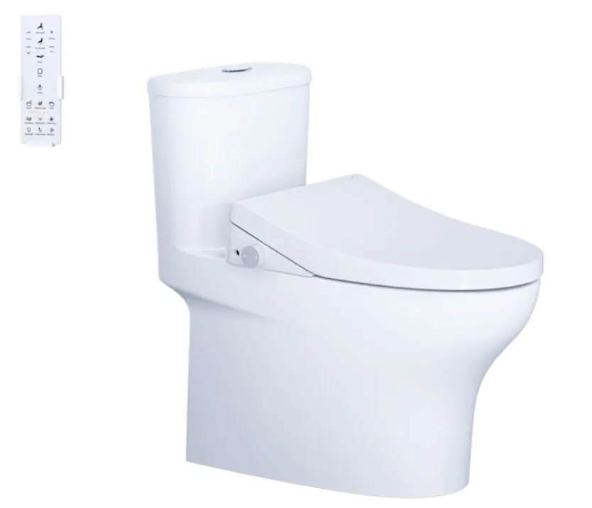Bồn cầu 1 khối nắp điện tử Caesar C1394F+TAF512H