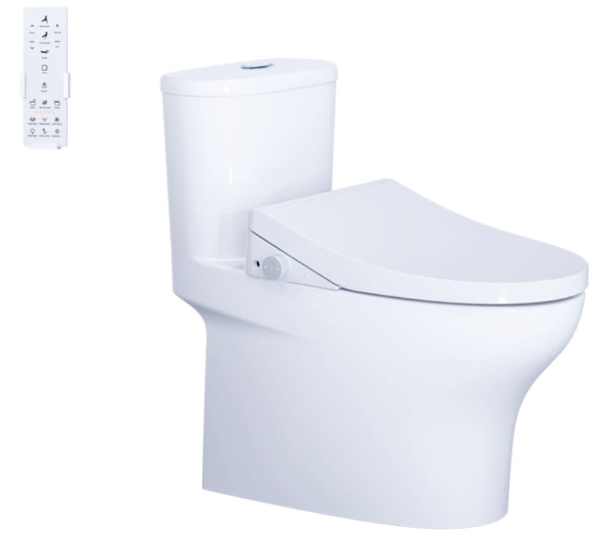 Bồn cầu 1 khối nắp điện tử Caesar C1394F+TAF610H 