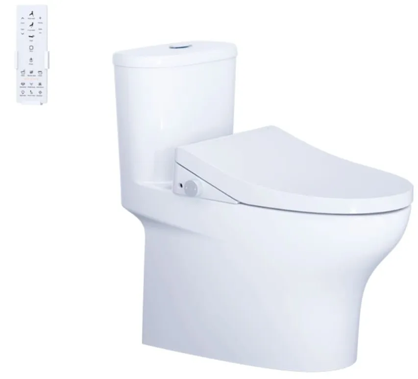 Bồn cầu 1 khối nắp điện tử Caesar C1394F+TAF610H