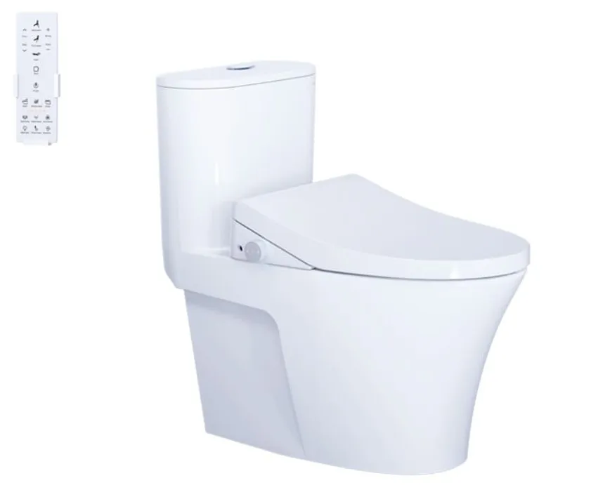 Bồn cầu 1 khối nắp điện tử Caesar C1395F+TAF512H