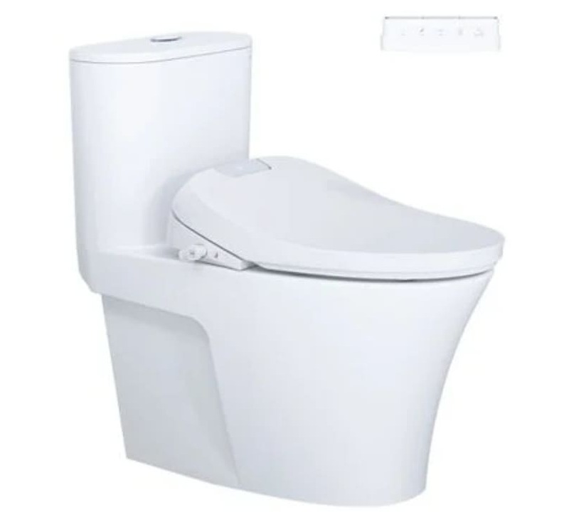 Bồn cầu 1 khối nắp điện tử Caesar C1395F+TAF610H 