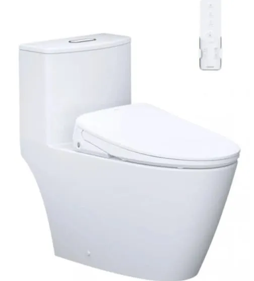 Bồn cầu 1 khối nắp điện tử Caesar C1363F+TAF710H