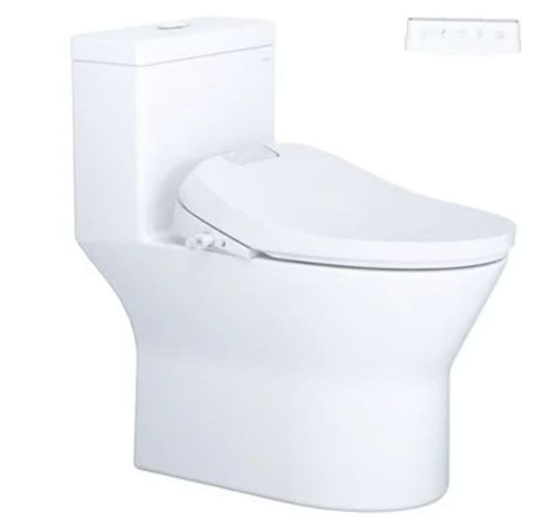 Bồn cầu 1 khối nắp điện tử Caesar C1374F+TAF610H 