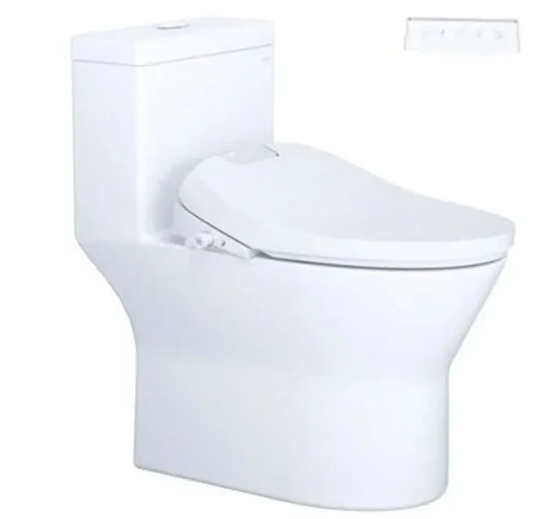 Bồn cầu 1 khối nắp điện tử Caesar C1374F+TAF610H