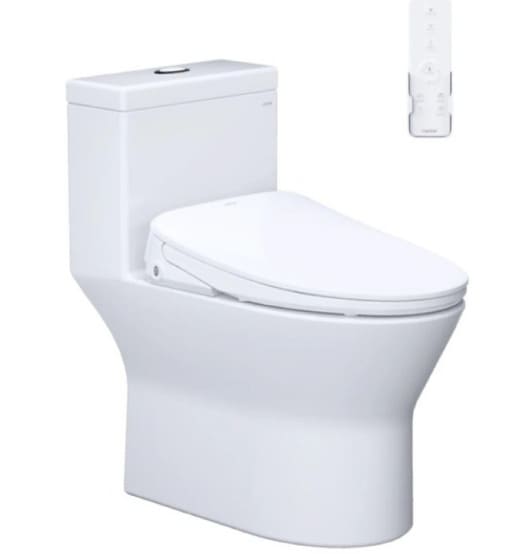 Bồn cầu 1 khối nắp điện tử Caesar C1374F+TAF710H 