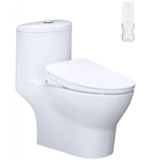 Bồn cầu 1 khối nắp điện tử Caesar C1375F+TAF710H 