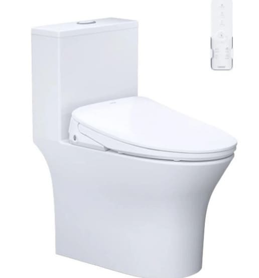 Bồn cầu 1 khối nắp điện tử Caesar C1391F+TAF710H