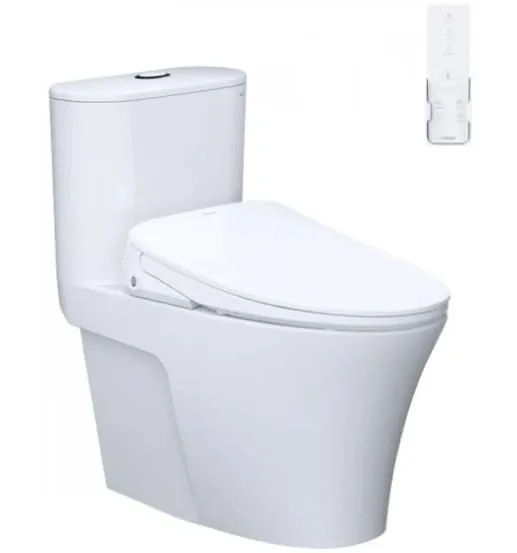 Bồn cầu 1 khối nắp điện tử Caesar C1395F+TAF710H