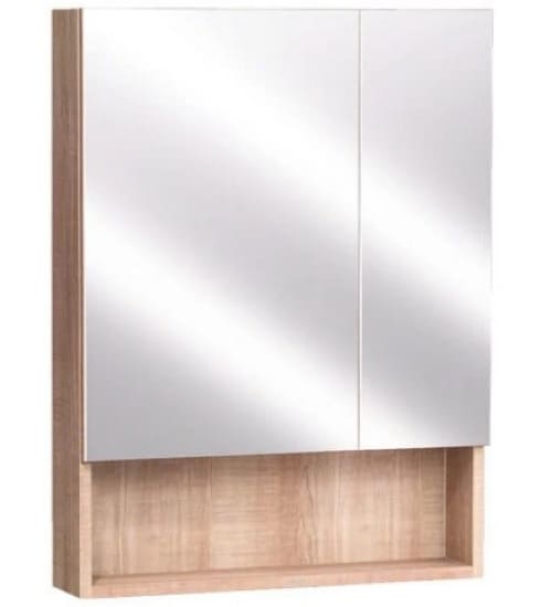 Tủ gương treo phòng tắm màu vân gỗ CAESAR EM1160W7V 