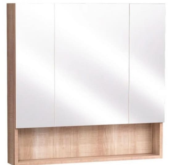 Tủ gương treo phòng tắm màu vân gỗ CAESAR EM1180W7V