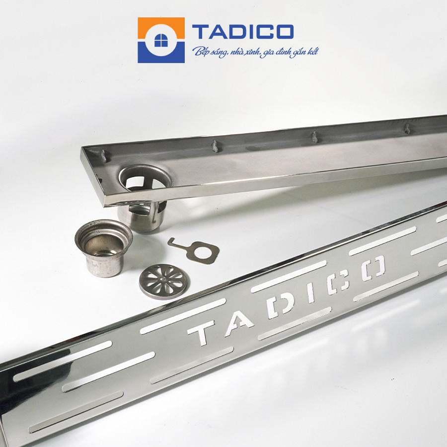 Phễu thoát sàn inox SUS304 Tadico LUX.TS.600×90