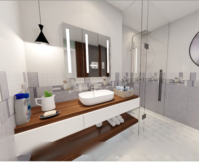 Chậu lavabo Inax lắp tại biệt thự sinh thái tại Buôn Ma Thuột