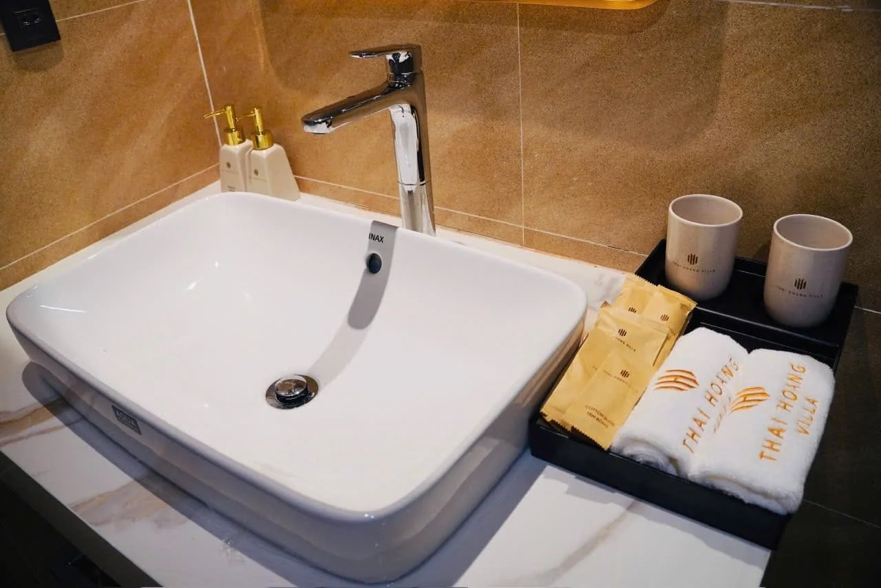 Chậu vòi rửa inax tại homestay du lịch cộng đồng ở Bố Trạch, Quảng Bình
