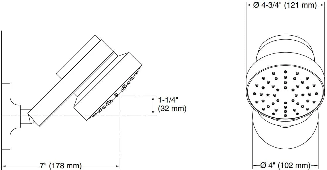 Bản vẽ bát sen 1 chức năng Kallista P30529-00-CP