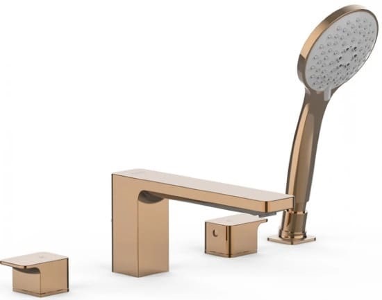 Vòi bồn tắm gắn bồn màu vàng hồng American Standard WF-1300WS 