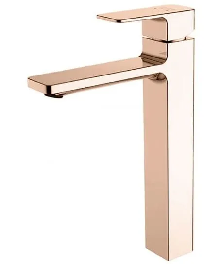 Vòi chậu 1 lỗ nóng lạnh màu vàng hồng American Standard WF-1302WS