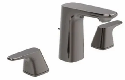 Vòi chậu nóng lạnh 3 chân màu đen American Standard WF-1703HG 