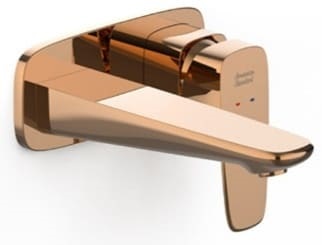 Vòi chậu nóng lạnh gắn tường màu vàng hồng American Standard WF-1704WS