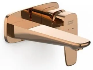 Vòi chậu nóng lạnh gắn tường màu vàng hồng American Standard WF-1704WS