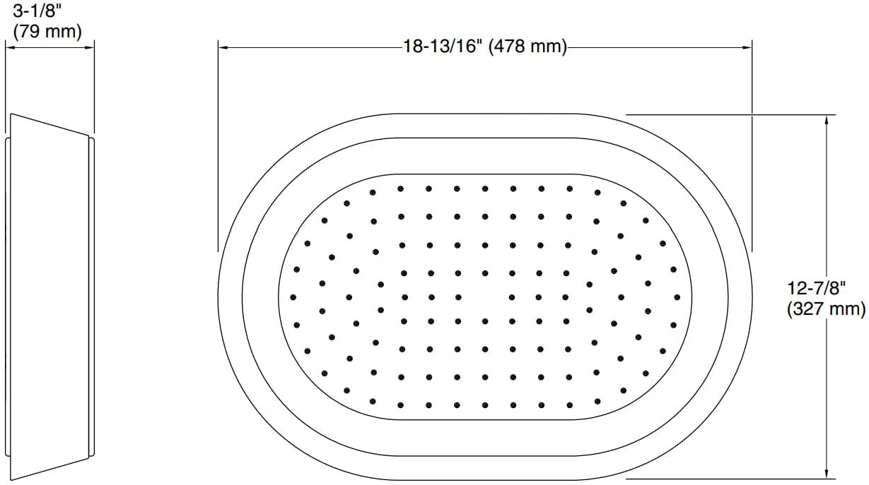 Bản vẽ bát sen 1 chức năng Kallista P30530