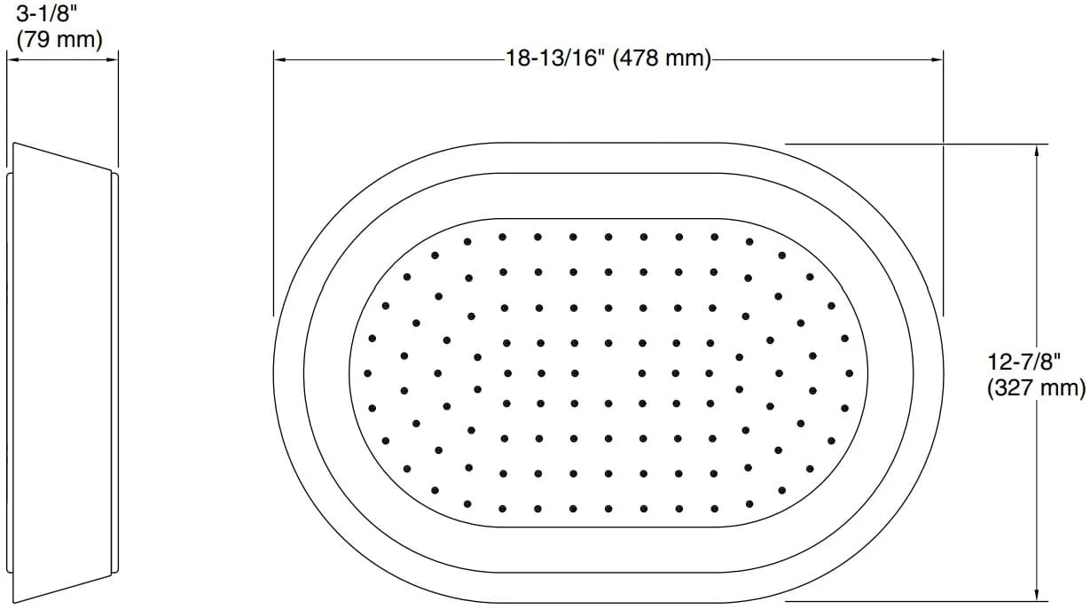 Bản vẽ bát sen 1 chức năng Kallista P30530