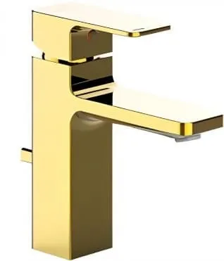 Vòi chậu 1 lỗ nóng lạnh màu vàng bóng American Standard WF-1301CS