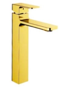 Vòi chậu 1 lỗ nóng lạnh màu vàng bóng American Standard WF-1302CS