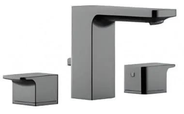Vòi chậu 3 lỗ nóng lạnh màu xám xước American Standard WF-1303BHG