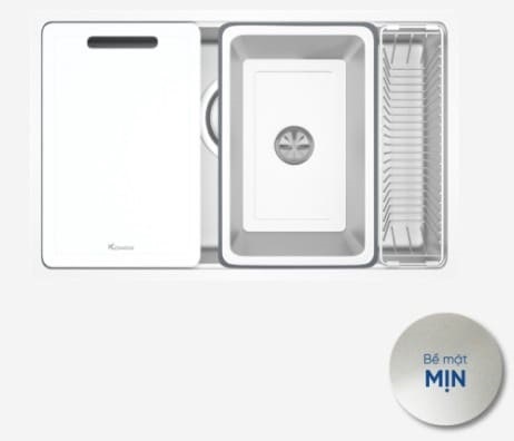 Chậu rửa bát 1 hố Konox TARI 7648SM