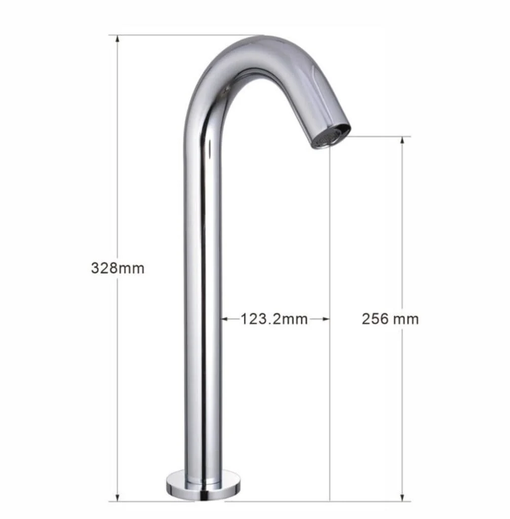 Bản vẽ kỹ thuật vòi cảm ứng 32cm dùng cho labo nổi Trancan TC922113
