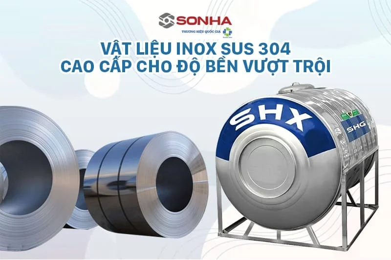 Téc nước inox Sơn Hà Xanh SHX 1500L ngang phi 1140