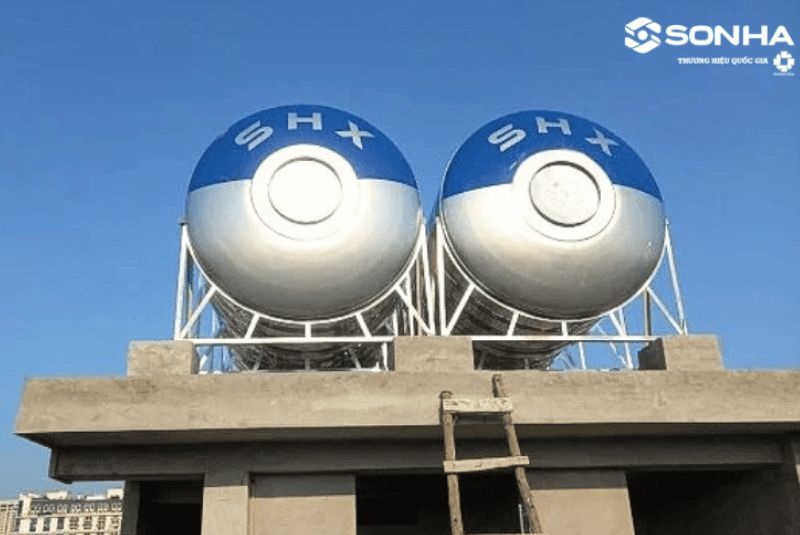 Téc inox Sơn Hà Xanh SHX 3000L ngang phi 1140