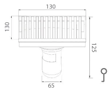 Bản vẽ kỹ thuật ga thoát sàn EcoBath EC1070B