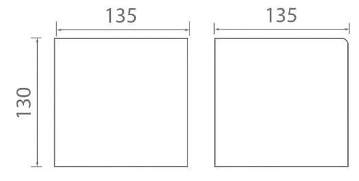 Bản vẽ kỹ thuật hộp đựng giấy vệ sinh màu đen mờ Ecobath EC3006D