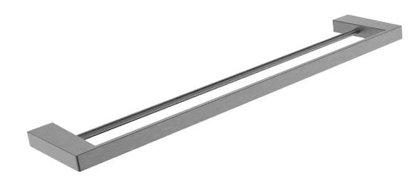 Thanh treo khăn đôi Inox màu ghi xám EcoBath EC211-09BU