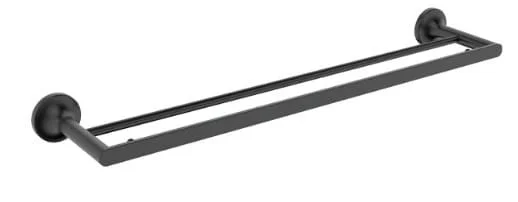 Vắt khăn đôi màu đen mờ Ecobath EC218-09MB