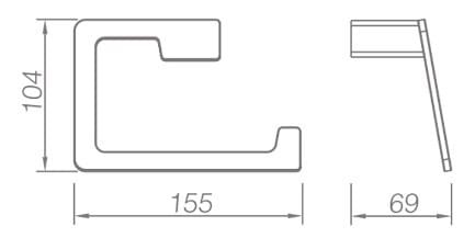 Bản vẽ kỹ thuật llô giấy màu đen mờ Ecobath EC211-03