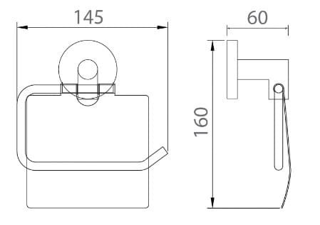Bản vẽ kỹ thuật lô giấy màu đen Ecobath EC270-03MB