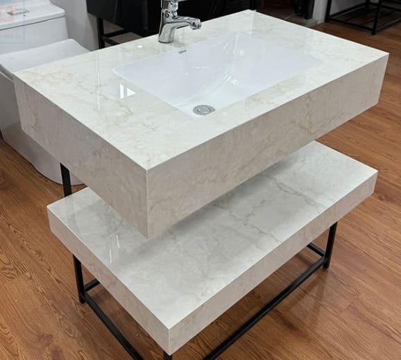 Chậu lavabo 2 tầng Viglacera SC-THT-S01P