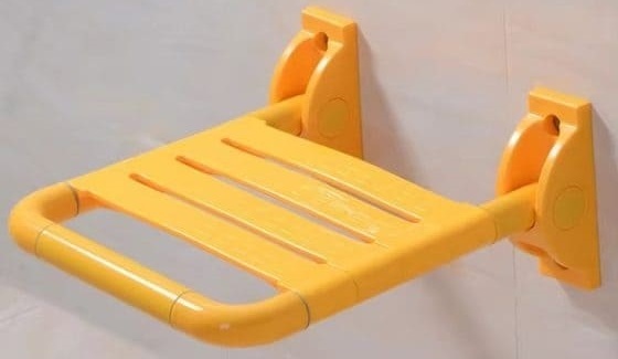 Ghế ngồi tắm treo tường màu vàng Miken MKG-4032V