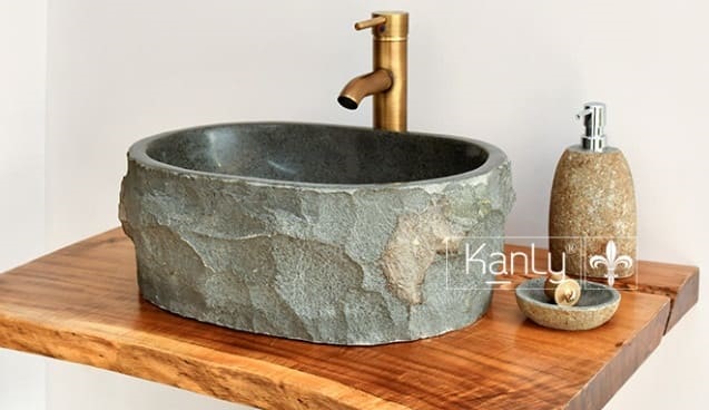 Chậu lavabo đá bazan Kanly MAR15BZ