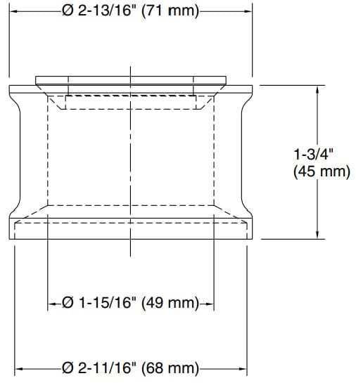 Bản vẽ bộ đệm Kallista P21640