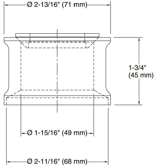 Bản vẽ bộ đệm Kallista P21640