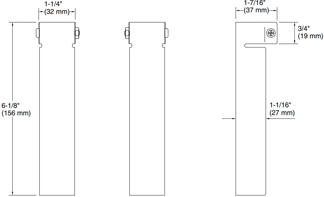 Bản vẽ tấm bọc ngoài Kallista P21644
